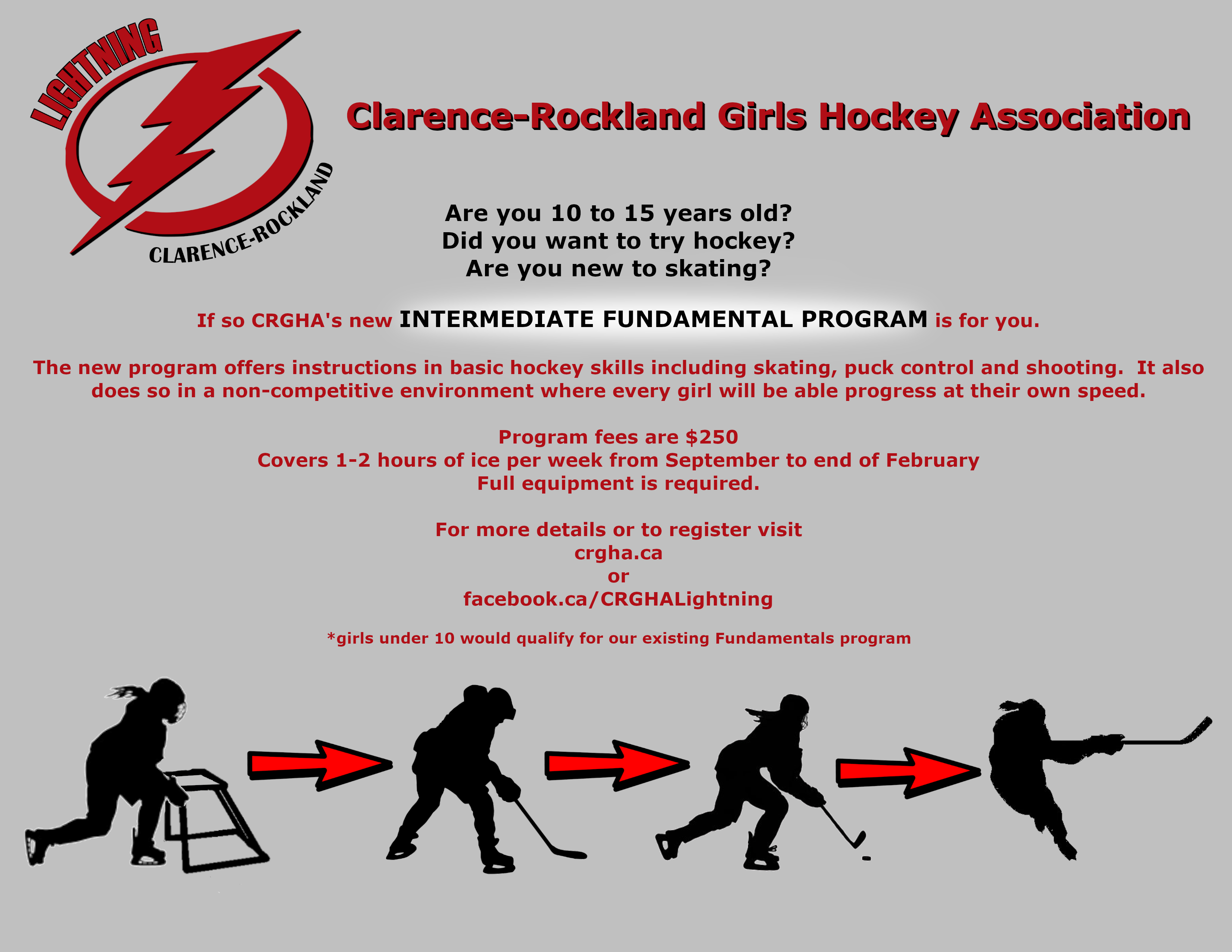 Clarence Rockland Girls Hockey Association site by RAMP InterActive
